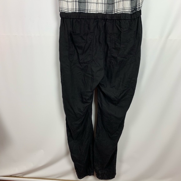 Cloth & Stone Katri Jumpsuit Black White Plaid - Picture 8 of 8